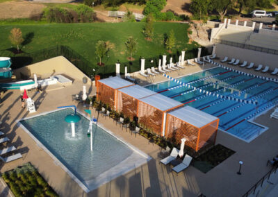 Lakeway commercial pool project photo arial